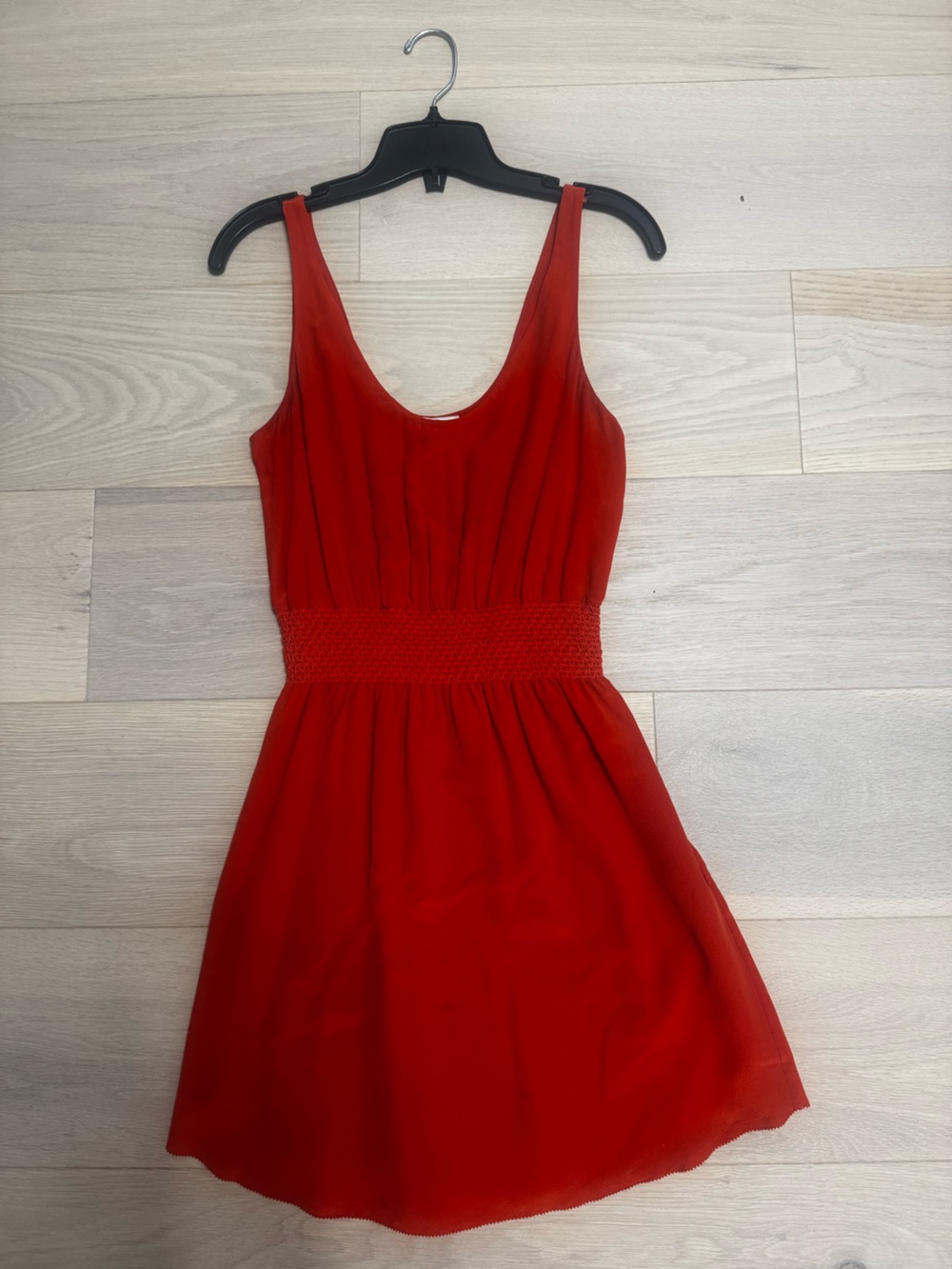 Babaton Burnt Orange Sleeveless Scoop Neck Dress- XS